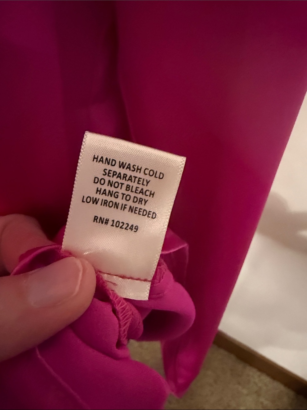Skies Are Blue Fuchsia Button-Down Blouse - Picture 6 of 9
